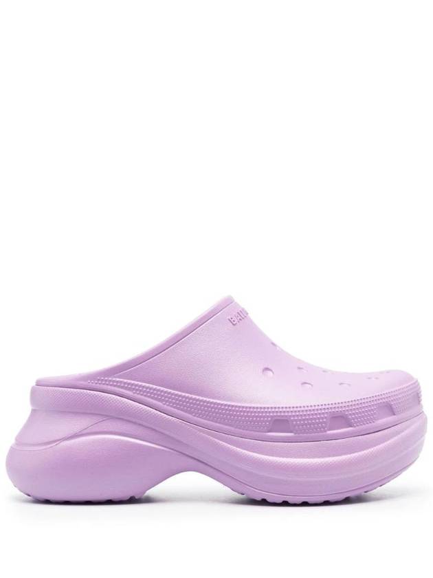 발렌시아가 발렌시아가 X 크록스 엠보스드 로고 플랫폼 뮬 720762W1S8E