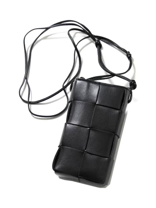 BOTTEGAVENETA카세트 파우치 크로스백 730541 VCQC4 블랙