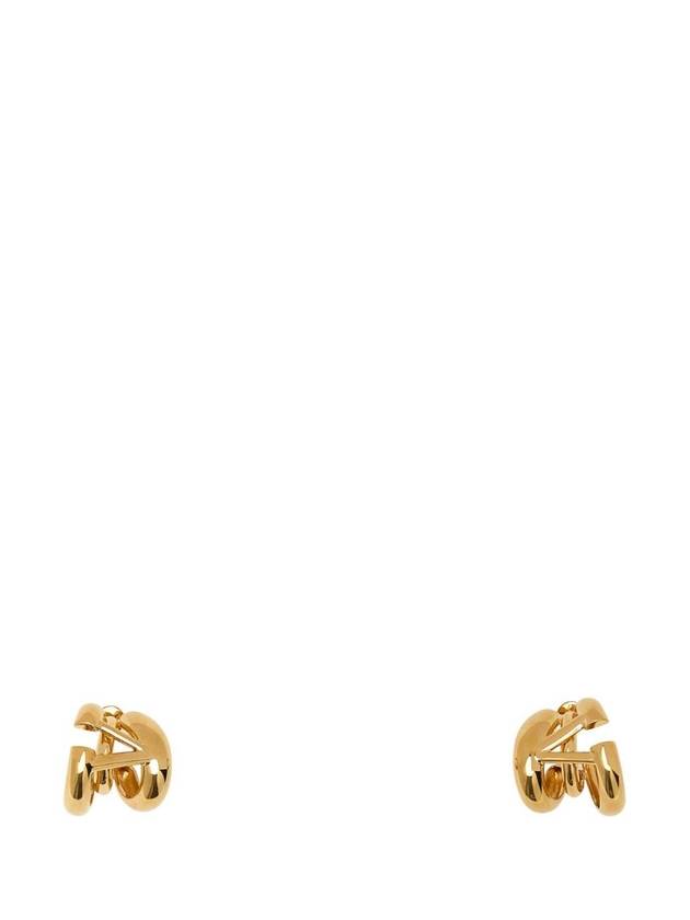 발렌티노 GOLD Gold metal VLogo earrings 3W0J0T98MET CS4