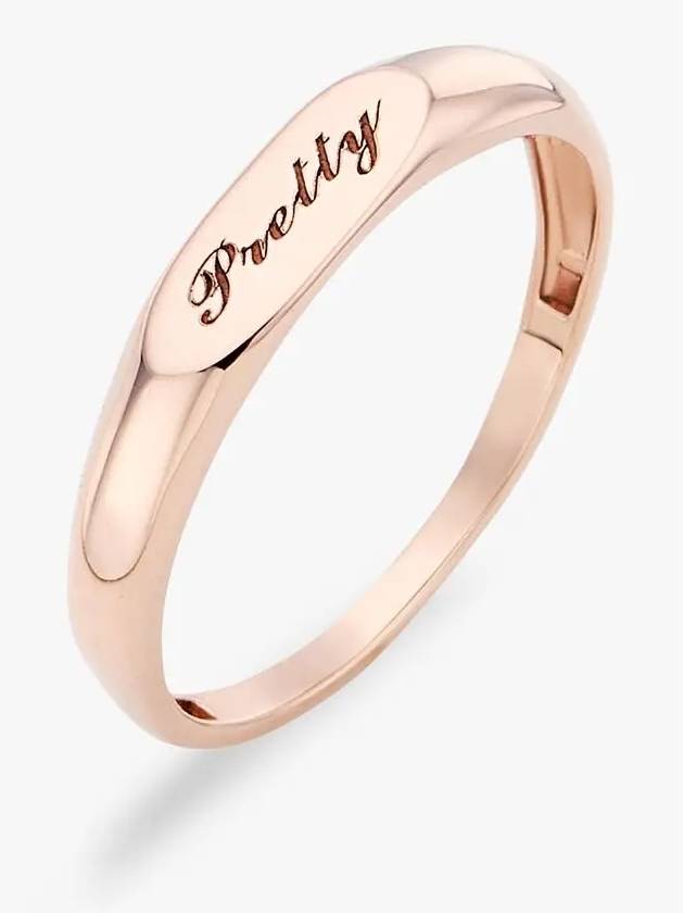 주문후제작 18K 볼드 이니셜 반지