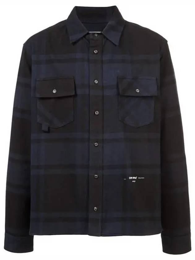 19SS 오프화이트 체크 패턴 셔츠 OMGA074R19C08024