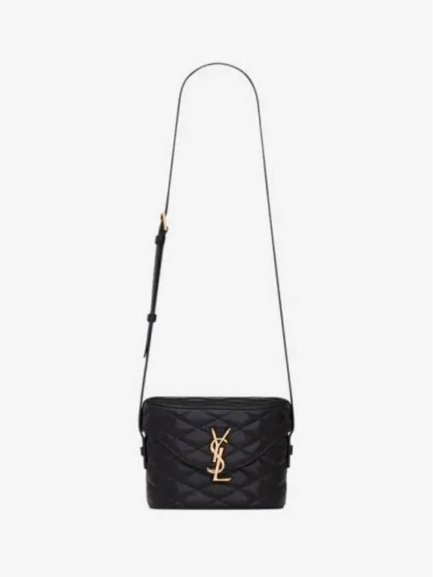 생로랑 준 박스 백 퀼티드 램스킨 느와르 Saint Laurent June Box Bag in Quilted Lambskin Noir