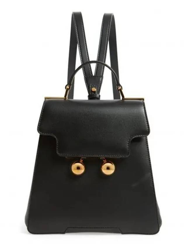 우먼 Marni Trunkaroo 레더 백팩 블랙 9287769