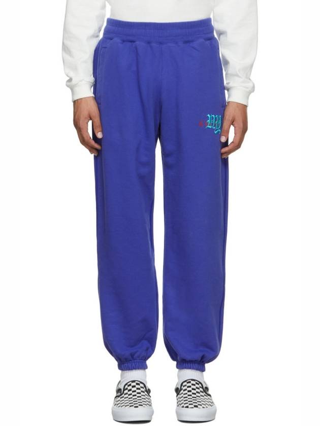 Blue College Logo Lounge Pants
