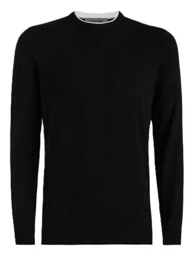 GFORE 지포어 MERINO WOOL BLEND CREWNECK SWEATER GMS000002 ONYX 남성 메리노 울 블랜드 크루넥 스웨터