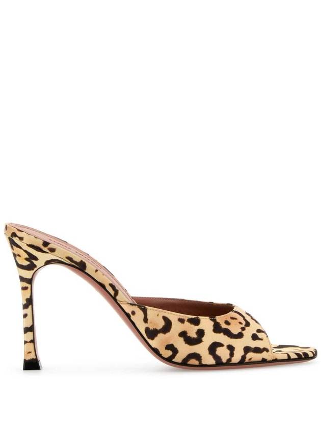 아미나 무아디 Printed satin Alexa mules ALEXASLIPPER PRISATILEO