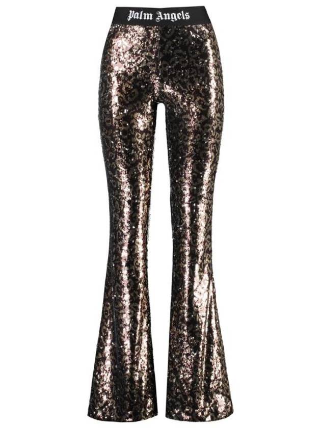 23FW 팜앤젤스 숏팬츠 PWCA129F23FAB0016010 BROWNBLA ANIMALIER