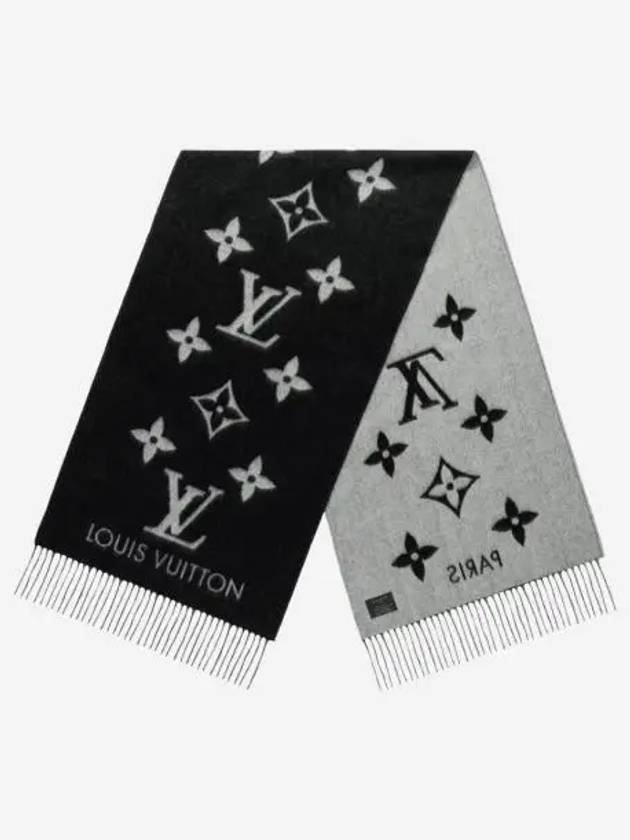 루이비통 레이캬비크 스카프 블랙 Louis Vuitton Reykjavik Scarf Black