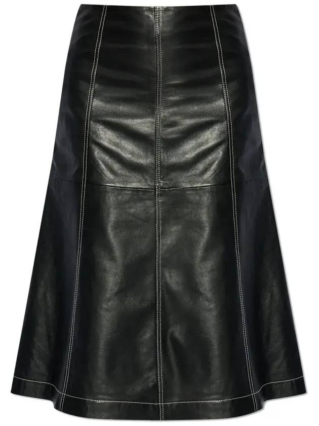 Gestuz A라인 스티치 디테일 스커트 109099310_BLACK