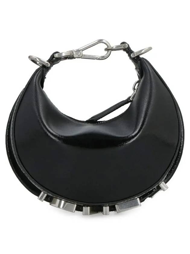 펜디 나노 펜디그라피 레더 미니 백 블랙