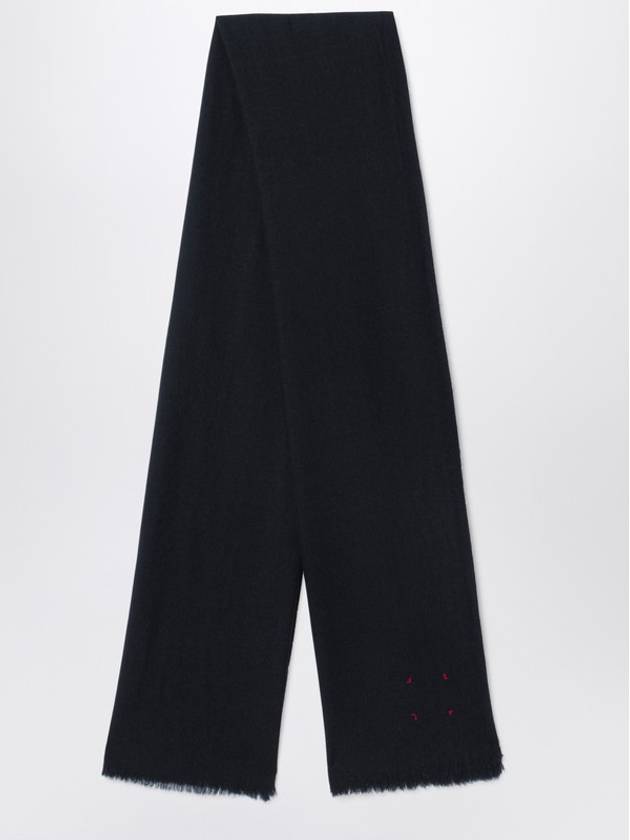 Destin Black wool scarf