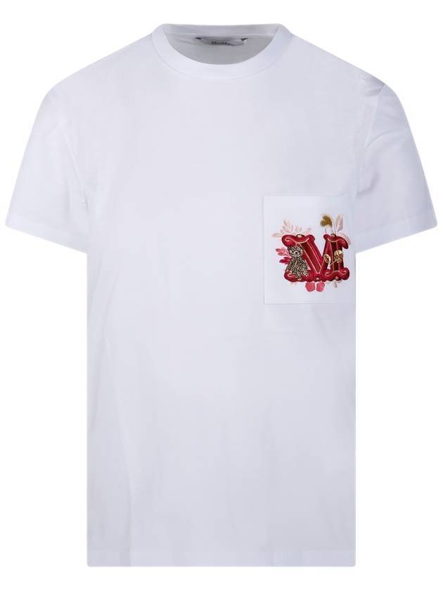 막스마라 눈지오 저지 반팔 티셔츠 화이트