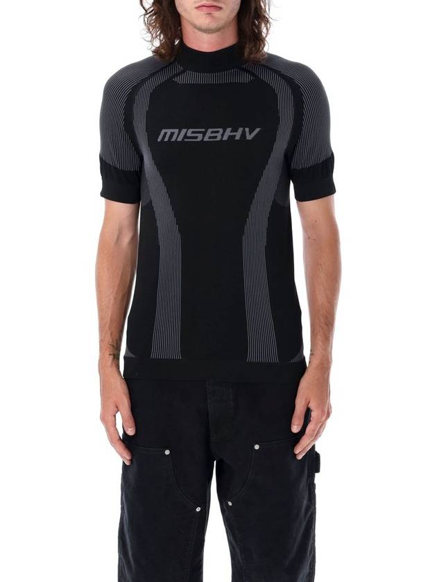 Misbhv 로고-자카드 스포츠 티셔츠
