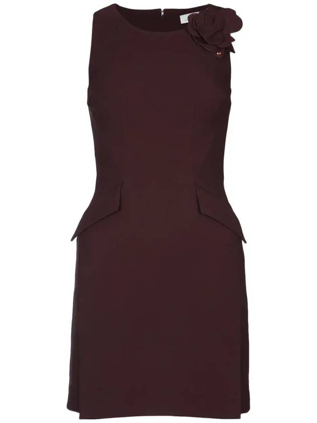 엘리자베타 프란치 슬리브리스 라이트웨이트 크레이프 드레스 AB77351E2_644