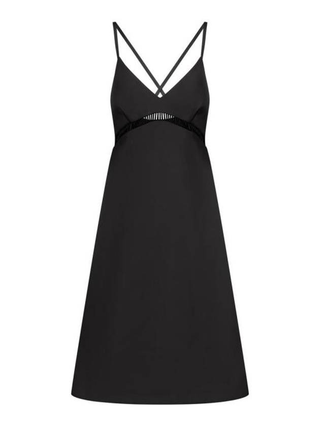 24SS 사카이 미디 원피스 2407210001 BLACK