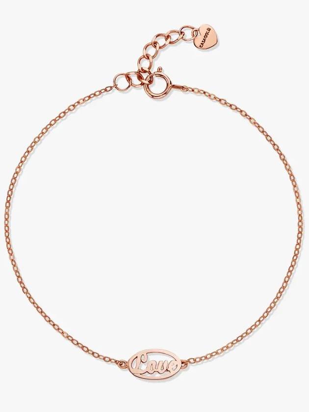 주문후제작 18K LOVE 라운드 레터링 팔찌