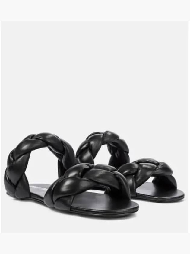 미우미우 브레이디드 레더 슬라이드