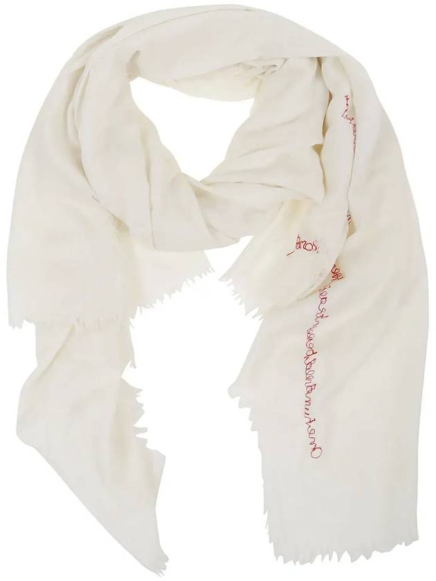 P.A.R.O.S.H. 자수 프린지 스카프 D090532WESCARF_002CREAM