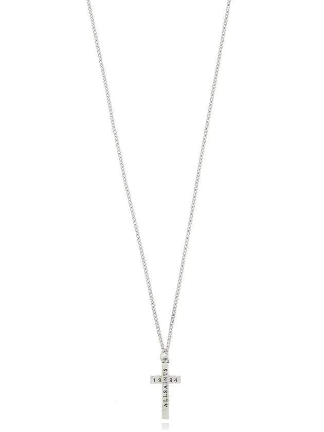 올세인츠 조각 십자가 펜던트 목걸이 37489681SLV_041