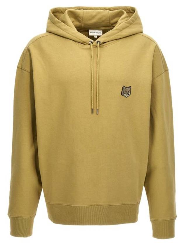 메종키츠네 볼드 폭스 헤드 패치 오버사이즈 후드 그린