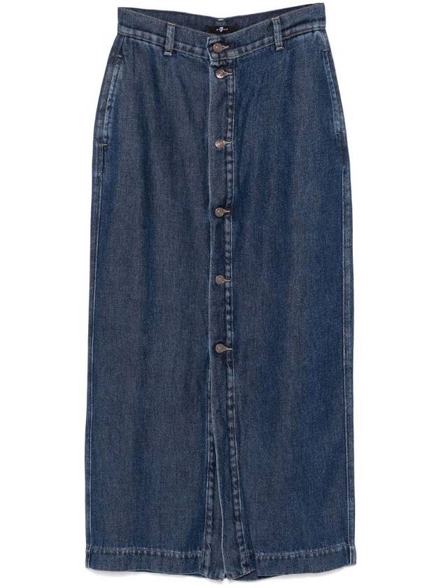 세븐포올맨카인드 여성 AMIE DENIM LONG 스커트 JSTKC860GOMIDBLUE