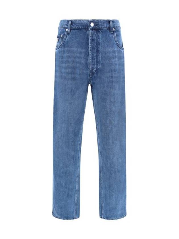 프라다 로우라이즈 스트레이트 진 라이트 블루