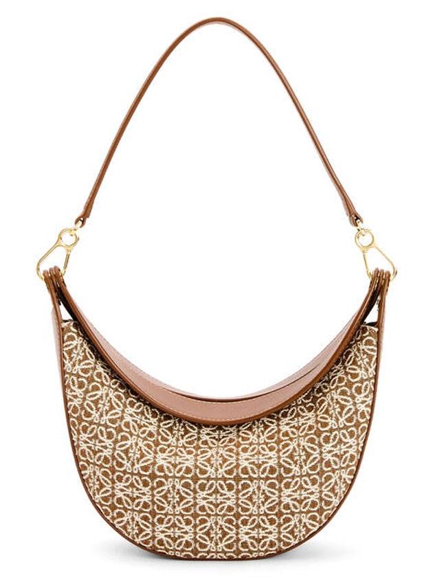 로에베 아나그램 스몰 숄더 백 브라운