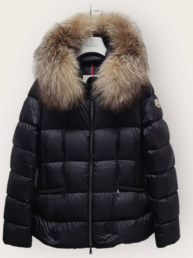 몽클레르 블랙 베이지 퍼 보에드 쇼트 다운 패딩점퍼 1