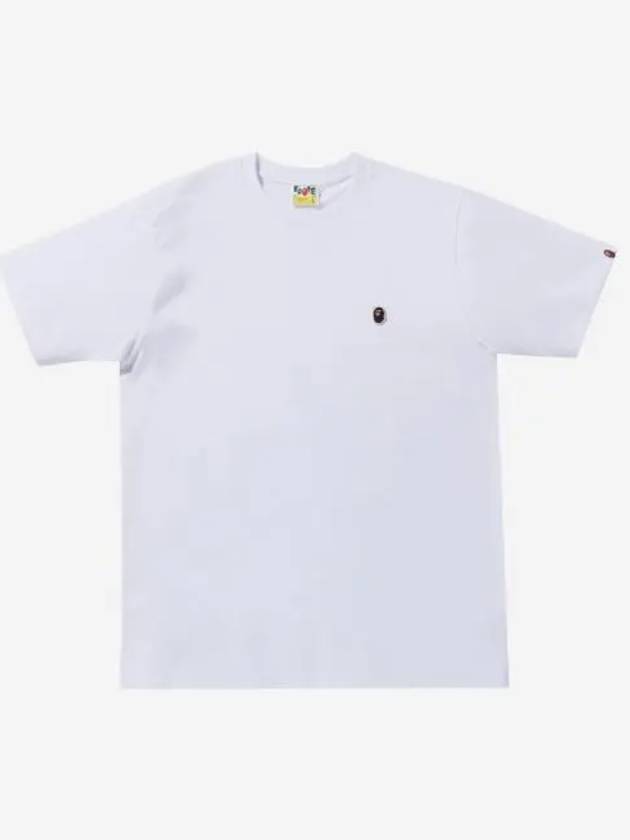 베이프 에이프 헤드 원 포인트 티셔츠 화이트 BAPE Ape Head One Point T Shirt White