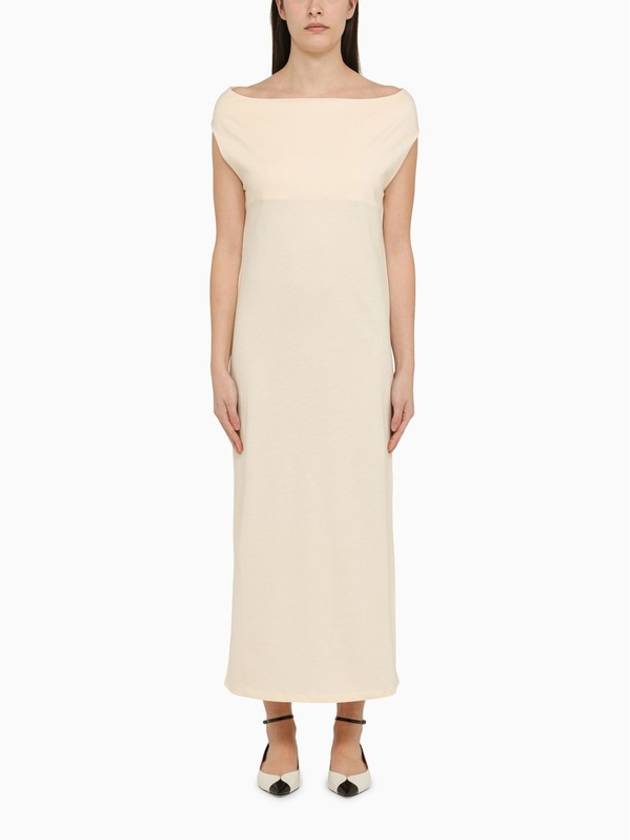 Loulou Studio Martial midi dress in ivory cotton