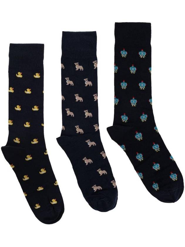 폴스미스 mid calf sock set set of three M1ASOCKP3PNOV