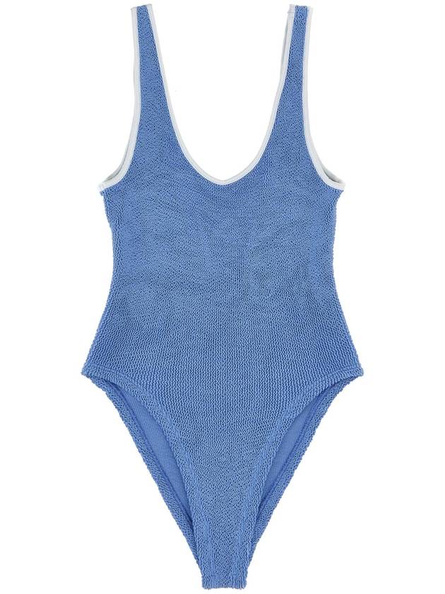 HUNZA G Faye Swim one piece swimsuit FAYESWIMCORNFLOWER