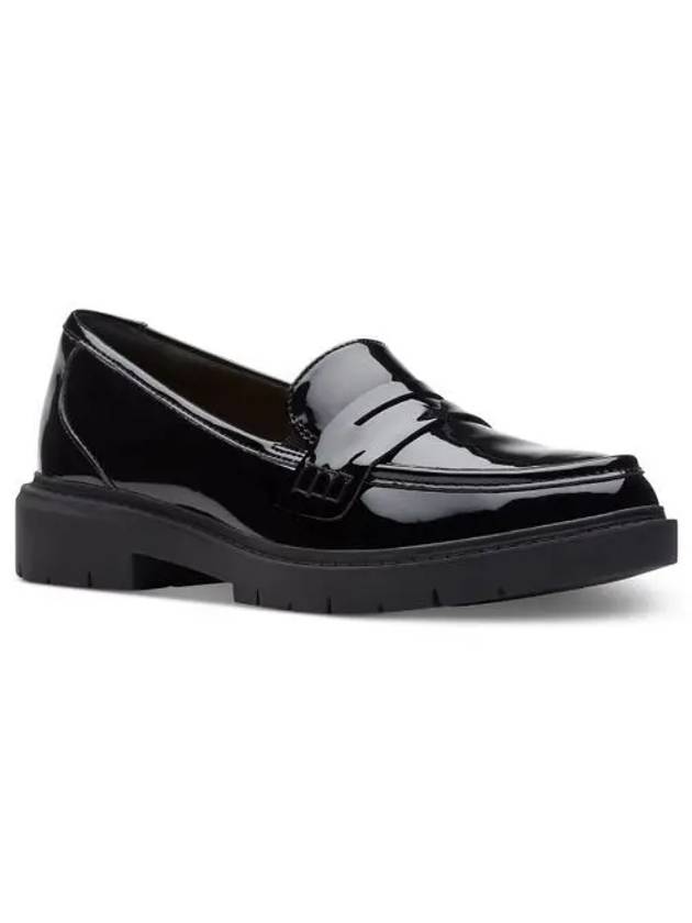 우먼 클락스 Westlynn Ayla Round Toe 페니 로퍼즈 단화 스니커즈 블랙 패턴트 9627647