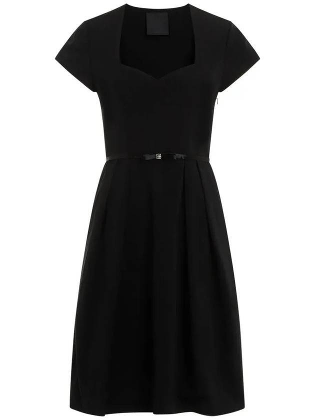 24FW 지방시 미디 원피스 BW225H14L1 001 BLACK