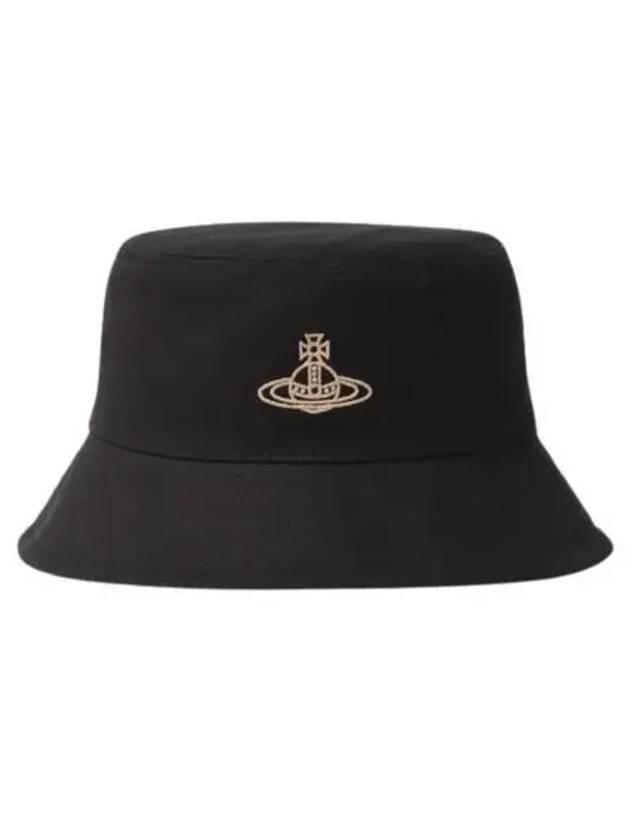 비비안 웨스트우드 런던 립스탑 버킷햇 블랙 Vivienne Westwood London Ripstop Bucket Hat Black