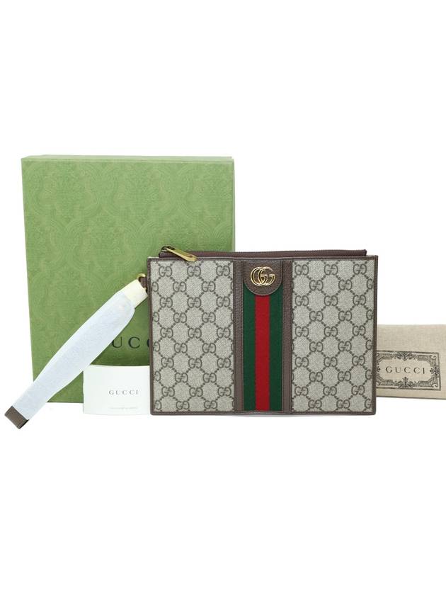 신품사실분 1 2번사용 구찌 672989 오피디아 파우치 핸들스트랩 남여공용 클러치