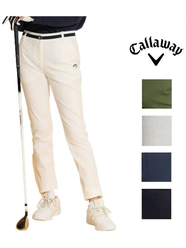 23SS 캘러웨이 골프 여성 방수 스트레치 슬림 팬츠 5컬러 C23126202