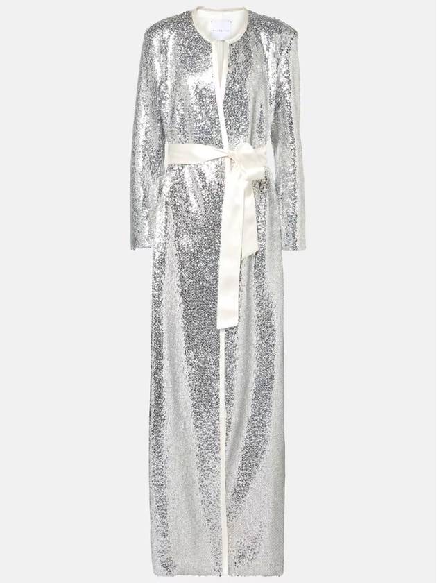 NB04 MARKARIAN 여성 원피스 Allegra sequined wrap coat