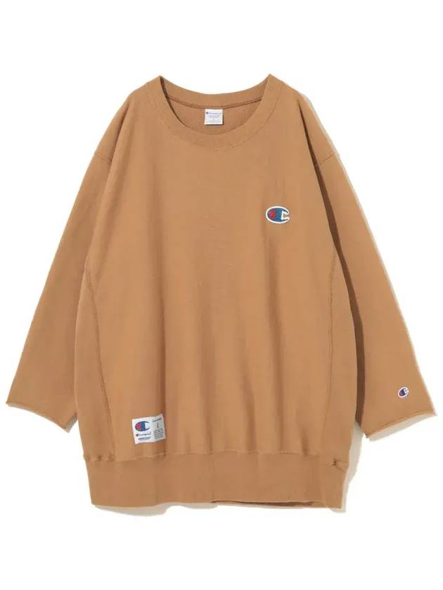 언더커버 X 챔피언 로고 스웨터 UC1E48101_BEIGE