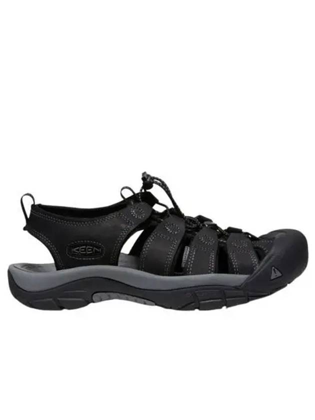킨 뉴포트 레더 블랙 스틸 그레이 Keen Newport Leather Black Steel Grey