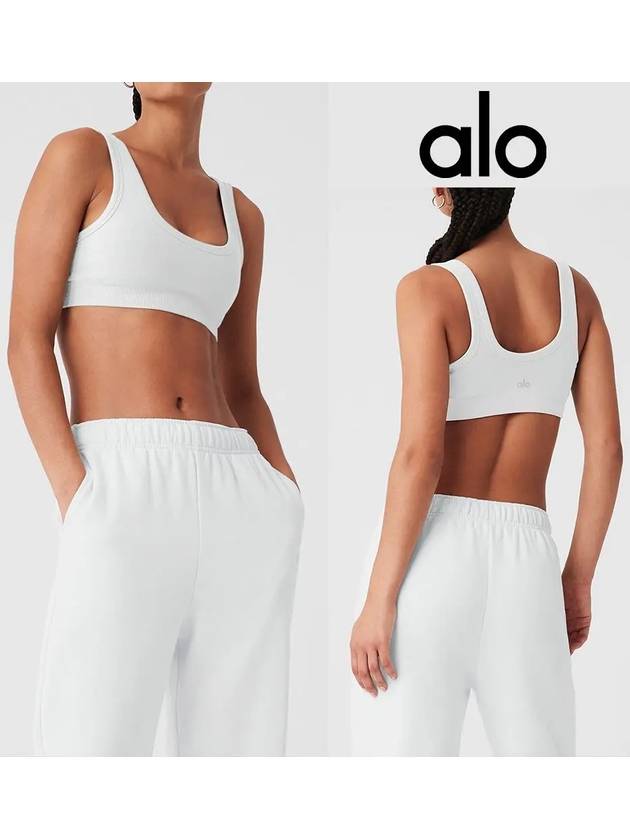 알로요가 스포츠브라 심리스 초이스 탑 브라 화이트