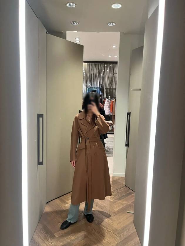 24SS 막스마라 ERIC 에릭 울 벨티드 코트 022 카라멜