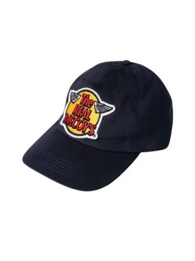 더 리얼 맥코이 로고 베이스볼 캡 네이비 The Real McCoy's Logo Baseball Cap Navy