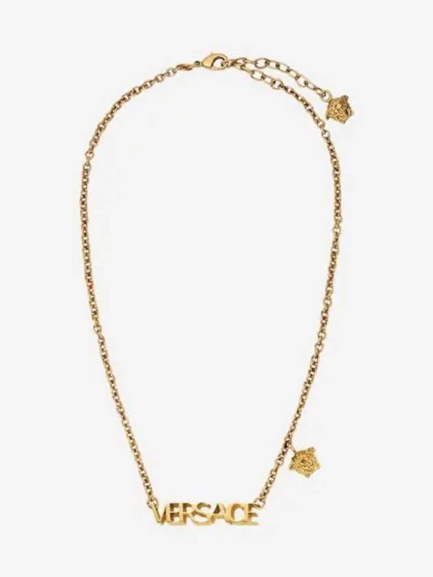 베르사체 로고 네클리스 골드 Versace Logo Necklace Gold