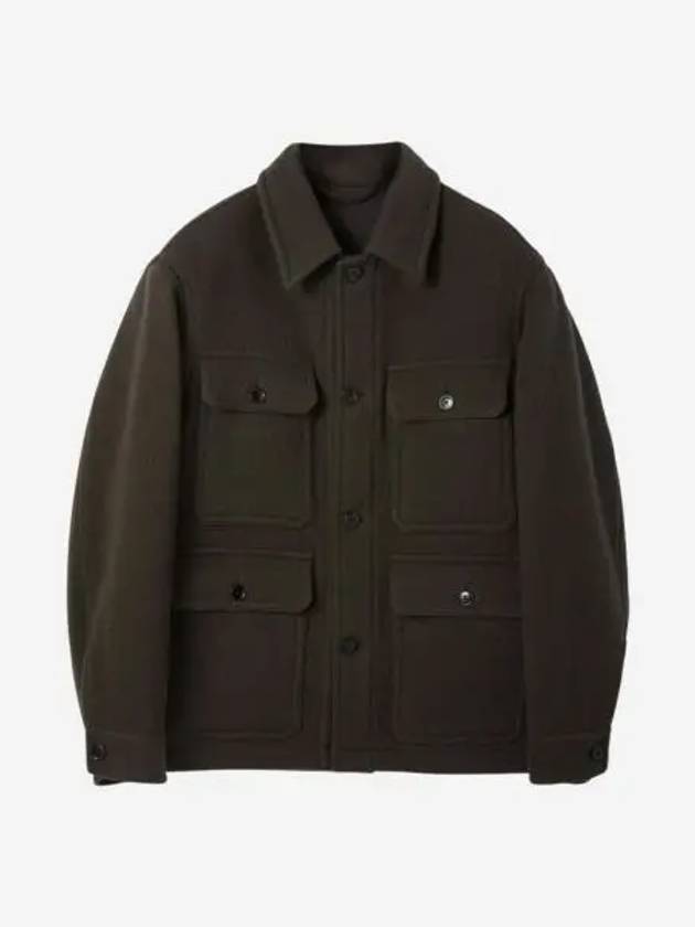르메르 카반 울 헌팅 자켓 퓨터 그린 Lemaire Caban Wool Hunting Jacket Pewter Green