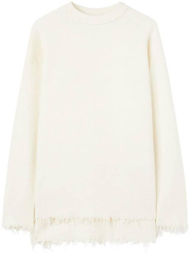 질샌더 프린지 파인 니트 스웨터 J03GP0156J14754