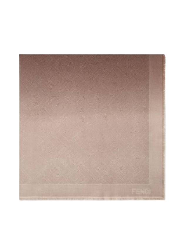 펜디 FF 숄 울 스카프 도브 그레이