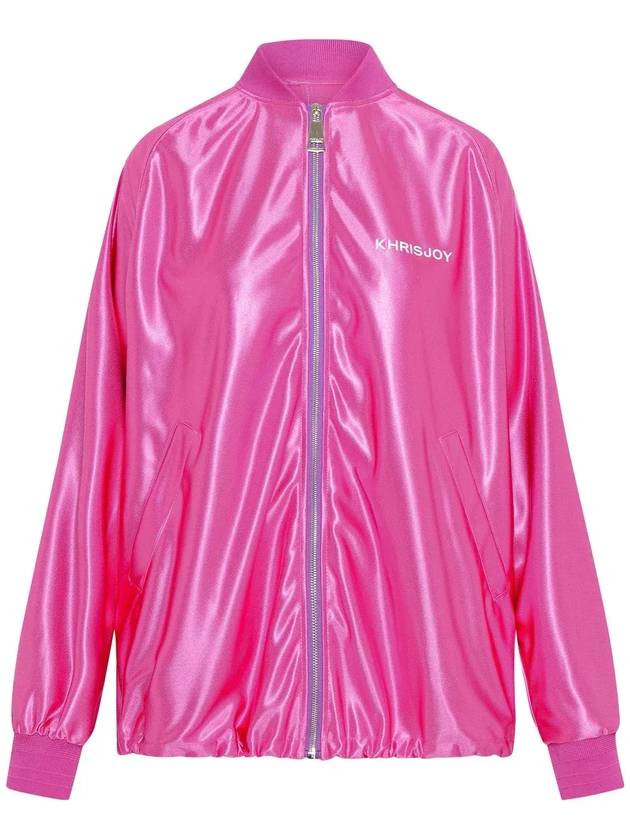 Khrisjoy 로고 프린트 지퍼 재킷 DSW001TR_PE8