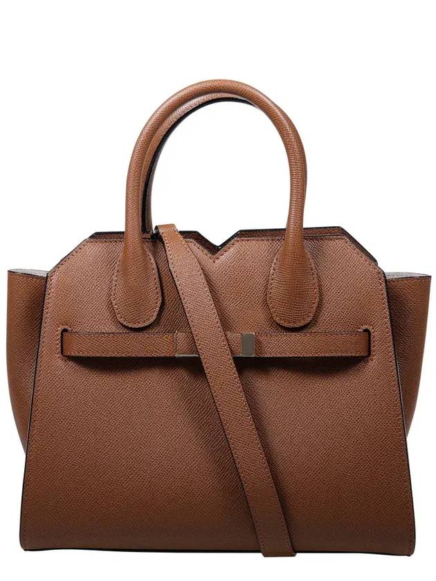 Valextra Milano 미니 탑 핸들 백 WBMI0006010LOC99_MCCCIOCCOLATO