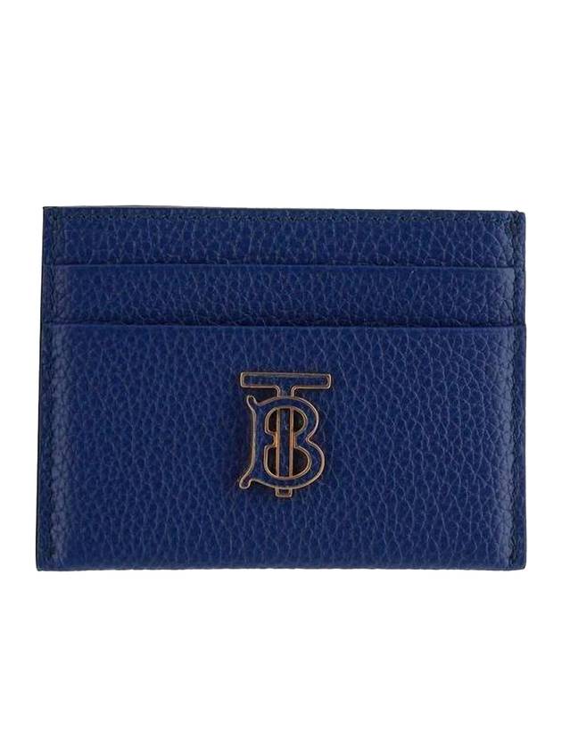 버버리 TB 그레이니 레더 카드 지갑 리치 네이비